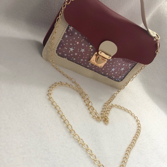 Starry red velvet mini purse - Picture 2 of 8
